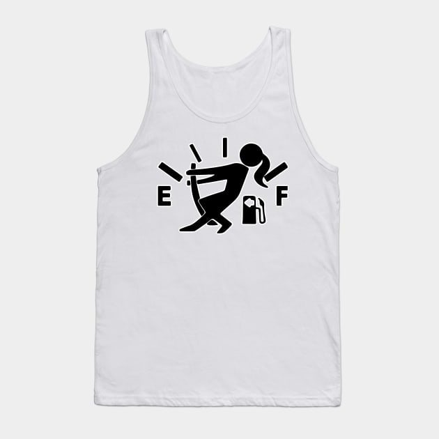 Girl Fuel Tank Cover Sticker, Tank Top by zofry's life